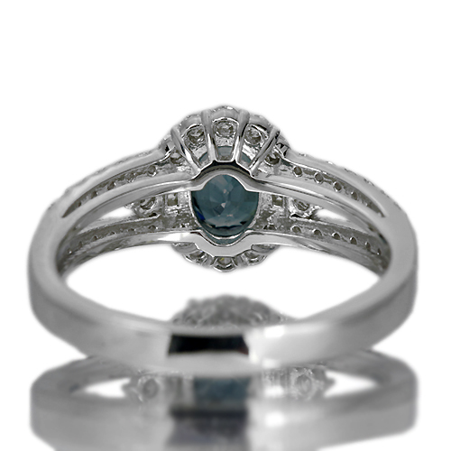 カラーチェンジガーネット 0.7ct ダイヤモンド プラチナ リング（指輪