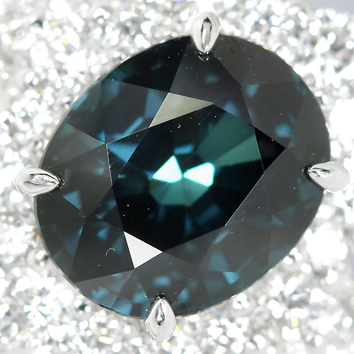 カラーチェンジガーネット 3.2ct ダイヤモンド プラチナ リング（指輪 ...