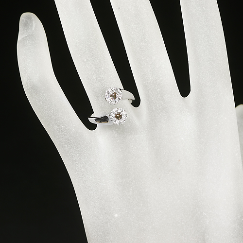 シャンパンブラウンダイヤモンド ダイヤモンド ホワイトゴールド