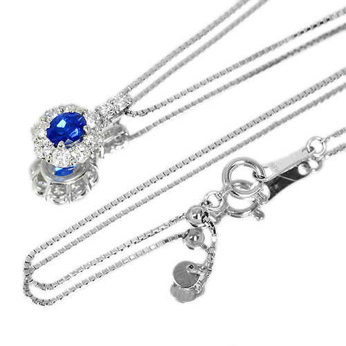 アウイナイト 0.22ct ダイヤモンド プラチナ ネックレス【品質保証書