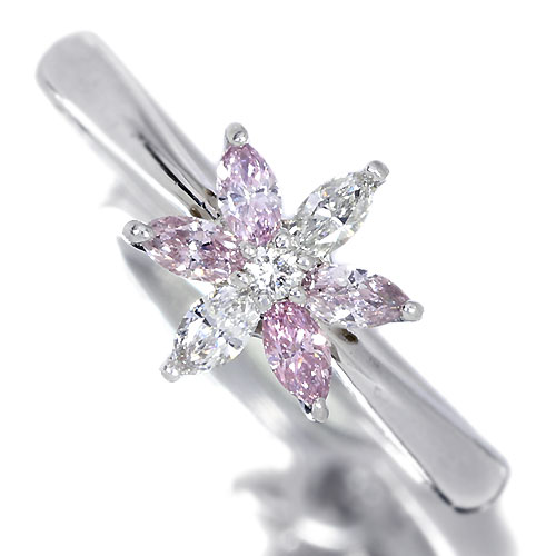 ピンクダイヤモンド 0.23ct ダイヤモンド プラチナ リング（指輪 