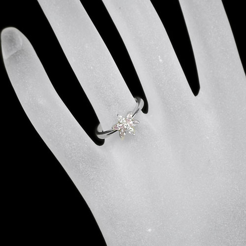 ピンクダイヤモンド 0.23ct ダイヤモンド プラチナ リング（指輪 