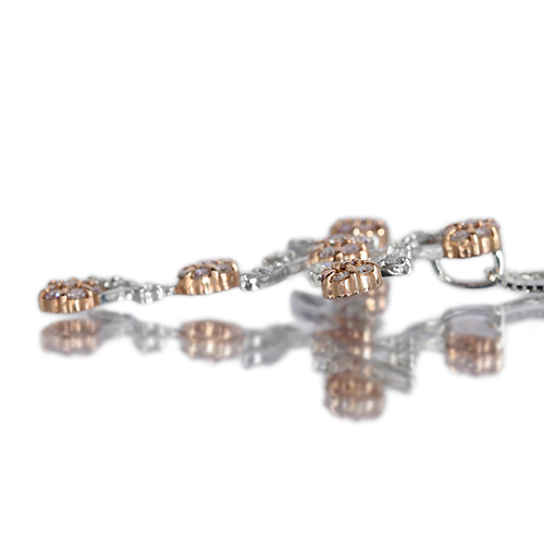 ダイヤモンド ピンクゴールド ホワイトゴールド クロス 結婚指輪 ペアリング マリッジリング ペア 2本セット K18pg K18wg 指輪 ダイヤ 0.01ct K10WG ホワイトゴールド⁄PG ピンクゴールドダイヤモンド クロス