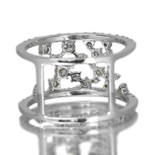 ダイヤモンド 0.61ct ホワイトゴールド リング（指輪）【品質保証書 