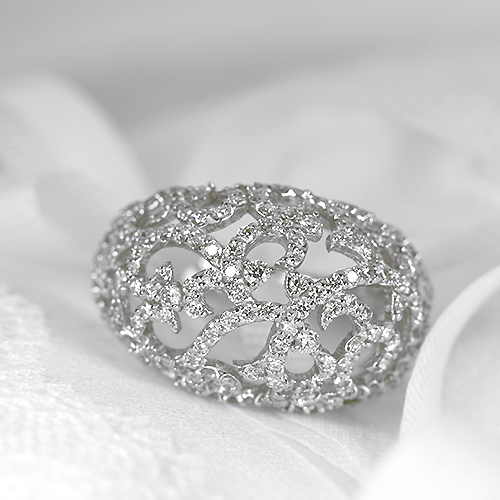 ダイヤモンド 1.17ct ホワイトゴールド リング（指輪）【品質保証書 