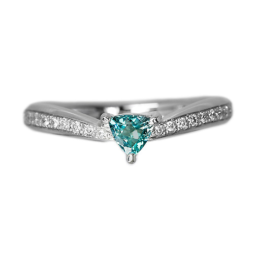 グランディディエライト 0.21ct ダイヤモンド プラチナ リング（指輪 