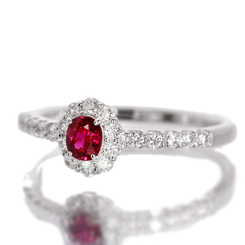 ミャンマー産非加熱ピジョンブラッドルビー0.52ct(GRS宝石鑑別