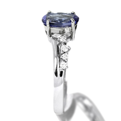 タンザナイト 1.2ct ダイヤモンド プラチナ リング（指輪）【品質
