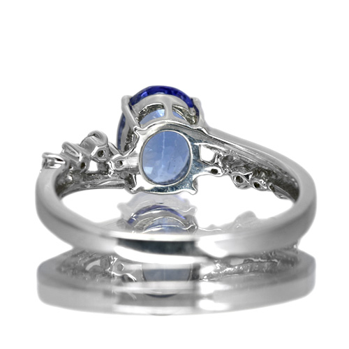 タンザナイト 1.2ct ダイヤモンド プラチナ リング（指輪）【品質