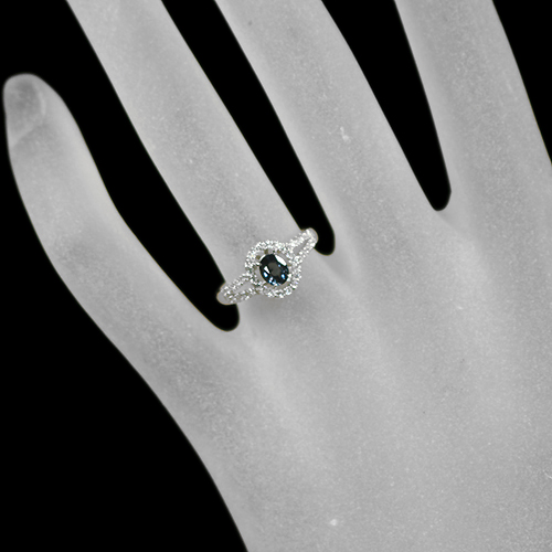 カラーチェンジガーネット 0.53ct ダイヤモンド プラチナ リング（指輪 ...