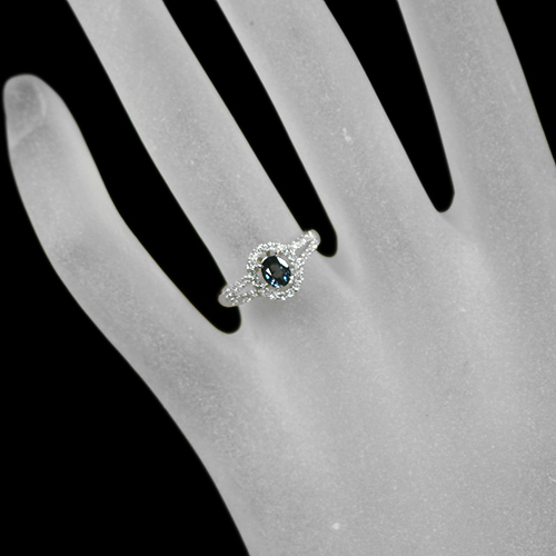 カラーチェンジガーネット 0.53ct ダイヤモンド プラチナ リング（指輪 