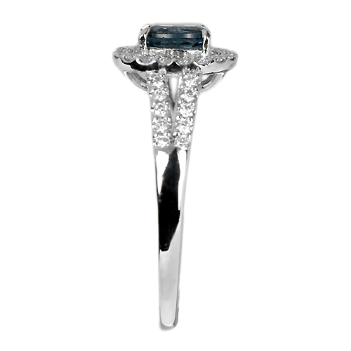 カラーチェンジガーネット 0.53ct ダイヤモンド プラチナ リング（指輪