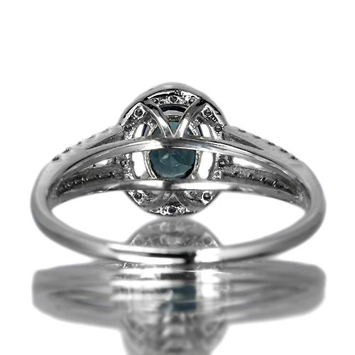 カラーチェンジガーネット 0.53ct ダイヤモンド プラチナ リング（指輪
