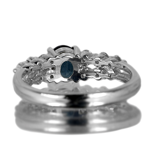 カラーチェンジガーネット 0.86ct ダイヤモンド プラチナ リング（指輪 