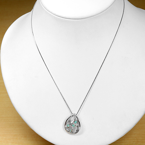 ブラジル産パライバトルマリン 0.18ct ダイヤモンド プラチナ