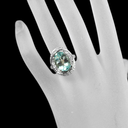 アンブリゴナイト 8.8ct ダイヤモンド プラチナ リング（指輪）【品質 