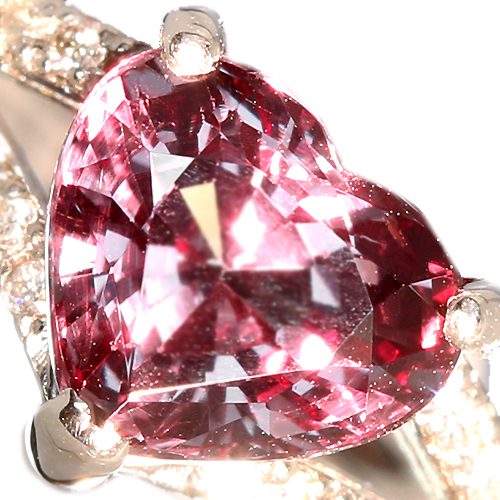 カラーチェンジガーネット 1.47ct ダイヤモンド プラチナ リング（指輪