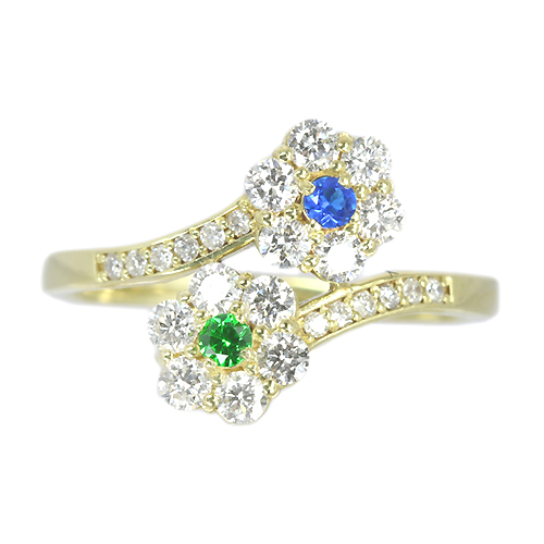 ロシア産デマントイドガーネット＆アウイナイト 0.06ct