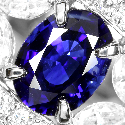 ロイヤルブルーサファイア 0.9ct ダイヤモンド プラチナ リング（指輪 