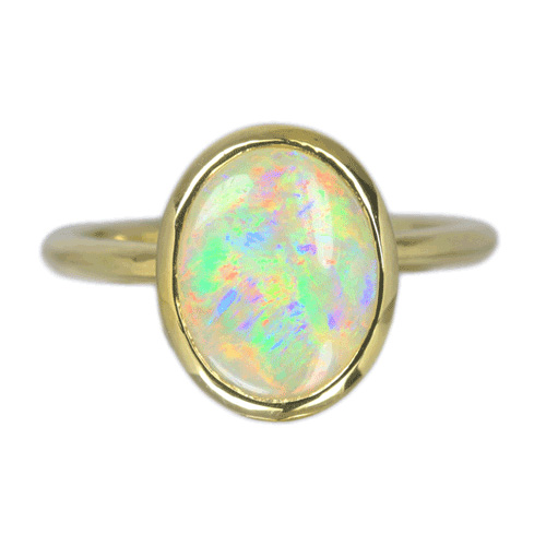 第162回抽選販売＞オーストラリア産ライトオパール 1.68ct イエロー