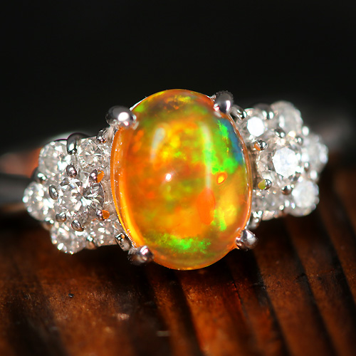 第163回抽選販売＞メキシコ産ファイアオパール 1.4ct