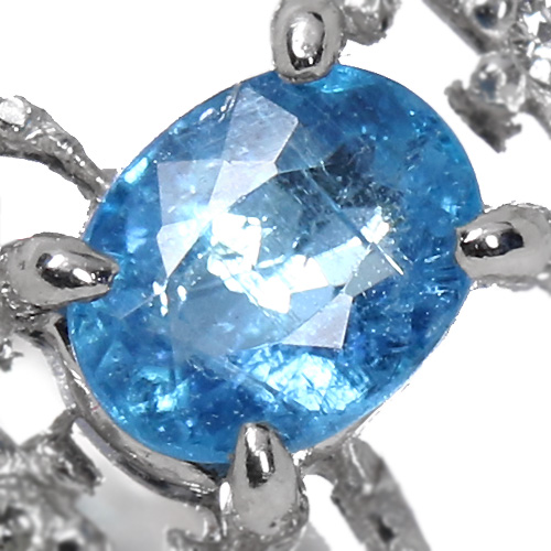 ブラジル産パライバトルマリン 0.30ct ダイヤモンド プラチナ