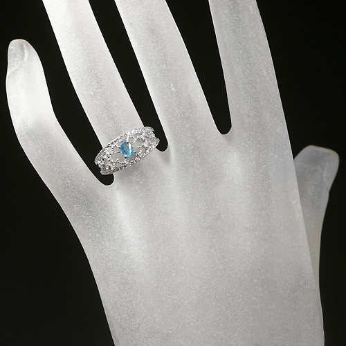 あ*き様 パライバトルマリン　プラチナリング ブラジル産パライバトルマリン 0.08ct ダイヤモンド 0.4ct