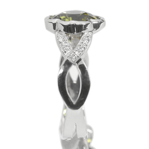 グリーントルマリン 4.21ct プラチナ リング（指輪）【品質