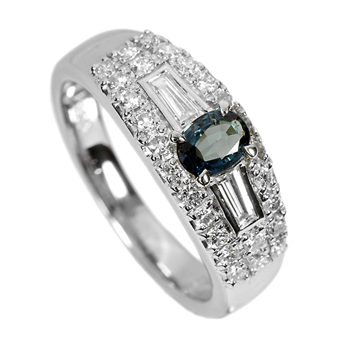 宝石屋本舗】ブラジル産 天然アレキサンドライト0.24ct ダイヤモンド 