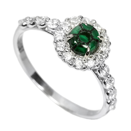 チエ様ご確認用 第169回抽選販売＞トラピッチェエメラルド 0.34ct ダイヤモンド
