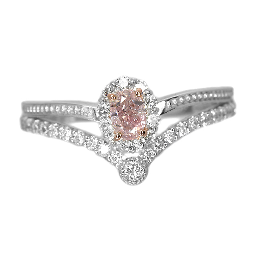 ピンクダイヤモンド 0.237ct/FLP/SI2 ダイヤモンド プラチナ/ピンク 