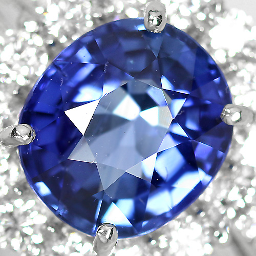 ブルーサファイア 2.16ct ダイヤモンド プラチナ リング（指輪）【品質 ...