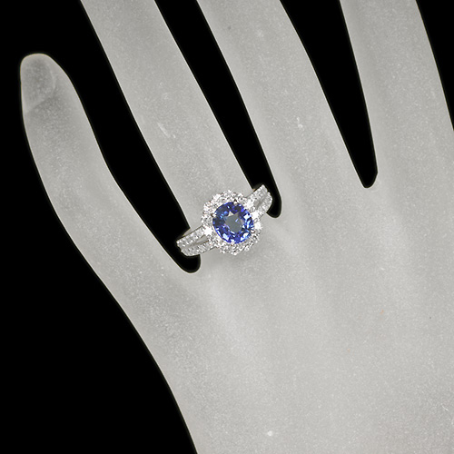 ブルーサファイア 2.16ct ダイヤモンド プラチナ リング（指輪）【品質