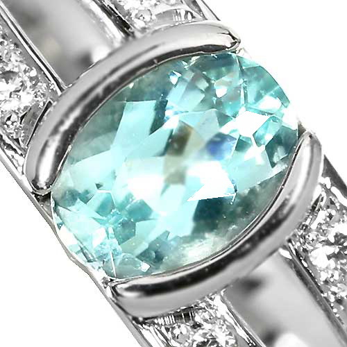 第175回抽選販売＞パライバトルマリン 0.533ct ダイヤモンド プラチナ 