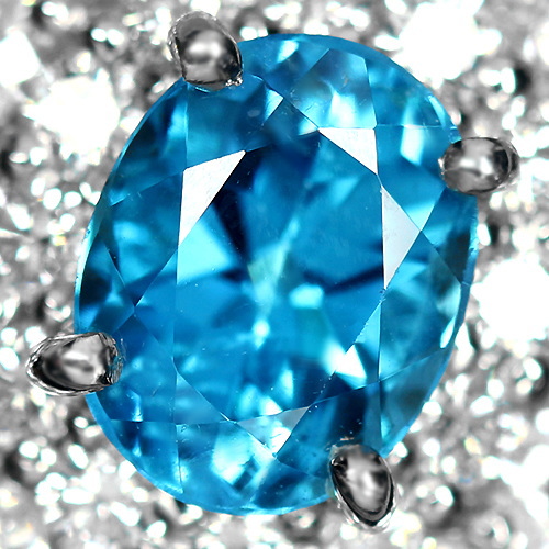 ブラジル産パライバトルマリン 1.23ct ダイヤモンド プラチナ リング（指輪）【品質保証書/GRJ鑑別書付】 即納ジュエリー  ジュエリー通販リジュー | レアストーン・高級ジュエリーオンラインショップ