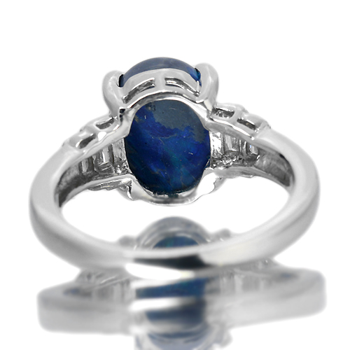 極ネオン　ライトニングリッジ産ブラックオパール　24kgpリング 天然ブラックオパール 2.25ct 【クリスタル・美ブルー