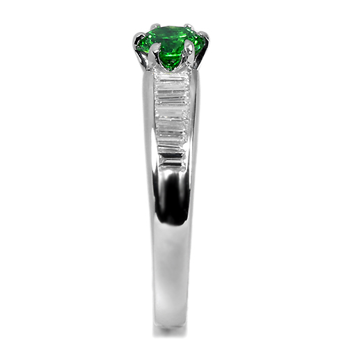 ロシア産デマントイドガーネット 約0.4ct ダイヤモンド プラチナ