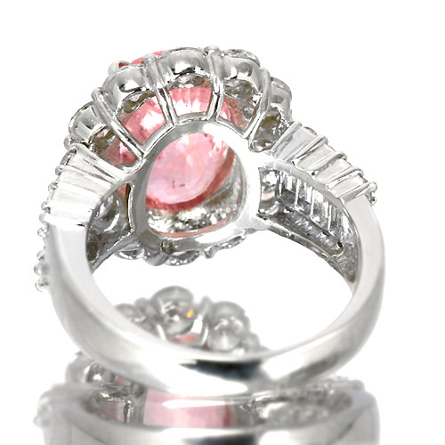 スリランカ産非加熱パパラチアサファイア 6ct ダイヤモンド