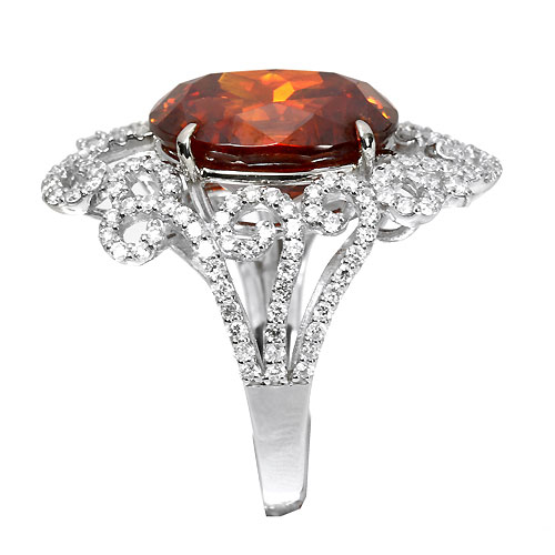 スファレライト 12ct ダイヤモンド プラチナ リング（指輪）【品質