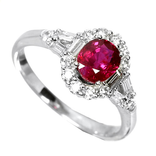 ニナリッチ　ルビー　リング　ダイヤモンド RU0.1ct/D:0.2ct/NINA RICCI ニナリッチ クローバーモチーフ