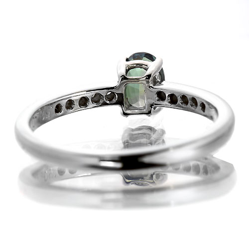 正規店仕入れの 0.5ct アレキサンドライト ダイヤモンド リング（指輪 プラチナ アクセサリー