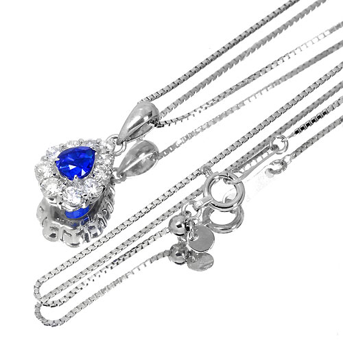アウイナイト 0.33ct ダイヤモンド プラチナ ネックレス【品質