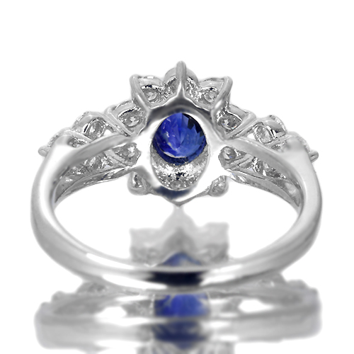 ロイヤルサファイア ダイヤモンド リング プラチナ ロイヤルブルーサファイア 1ct ダイヤモンド プラチナ リング（指輪