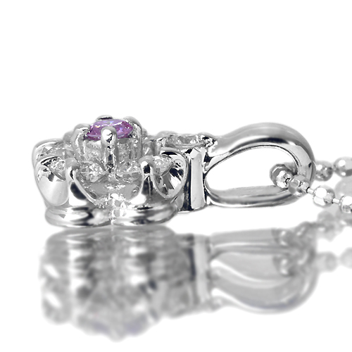 ピンクダイヤモンド 0.038ct/FIPP/I1 ダイヤモンド プラチナ 