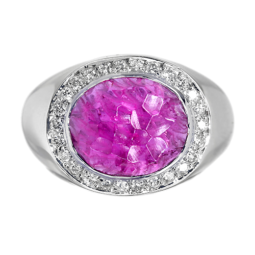 【正規品直輸入】 約5ct ピンクトルマリン ダイヤモンド リング（指輪 プラチナ アクセサリー