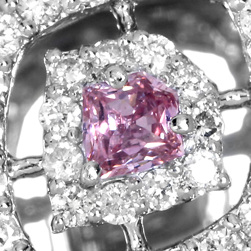 ピンクダイヤモンド 0.073ct/FIP/SI2 ダイヤモンド プラチナ