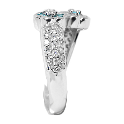 パライバトルマリン　プラチナリング　4g パライバトルマリン 0.19ct ダイヤモンド プラチナ リング（指輪