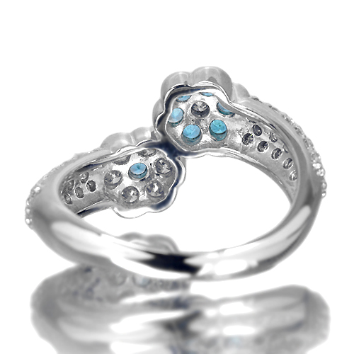 パライバトルマリン 0.19ct ダイヤモンド プラチナ リング（指輪