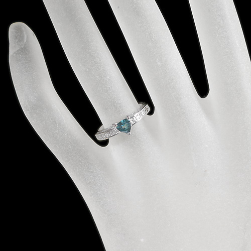 グランディディエライト 0.42ct ダイヤモンド プラチナ リング（指輪 