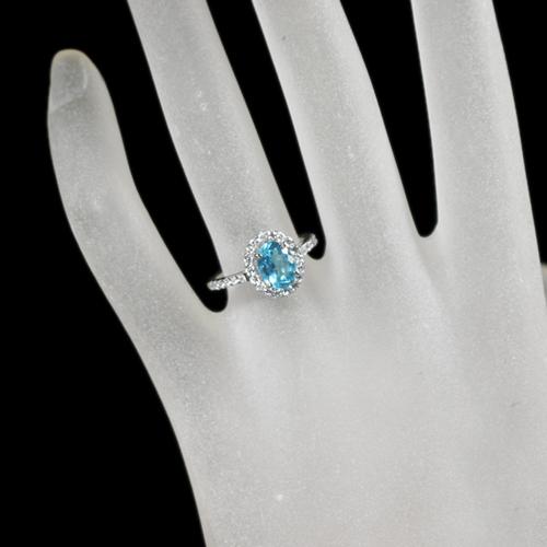 アパタイト 1.17ct ダイヤモンド プラチナ リング（指輪）【品質保証書  